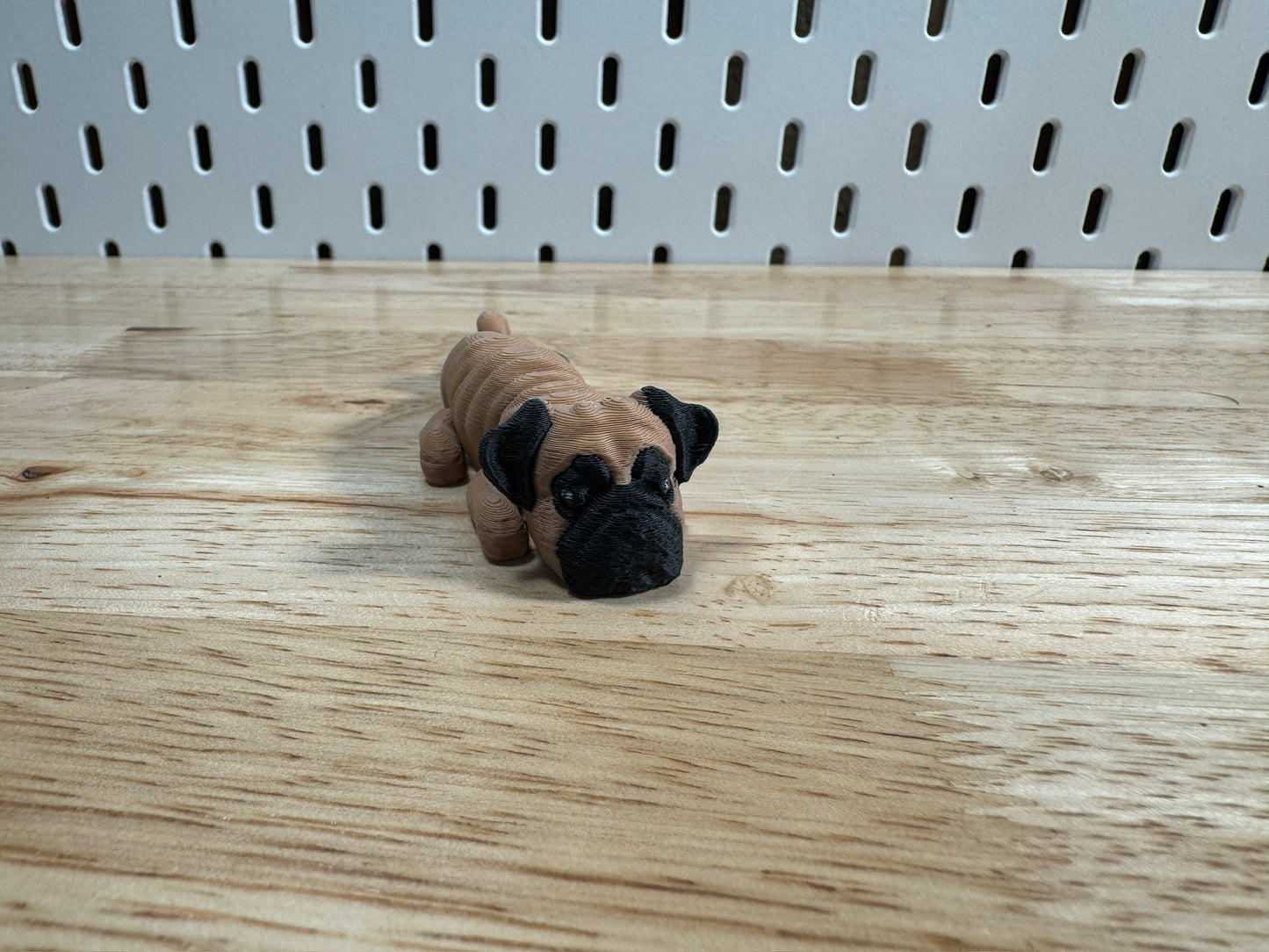 Pug, Flexi Keychain