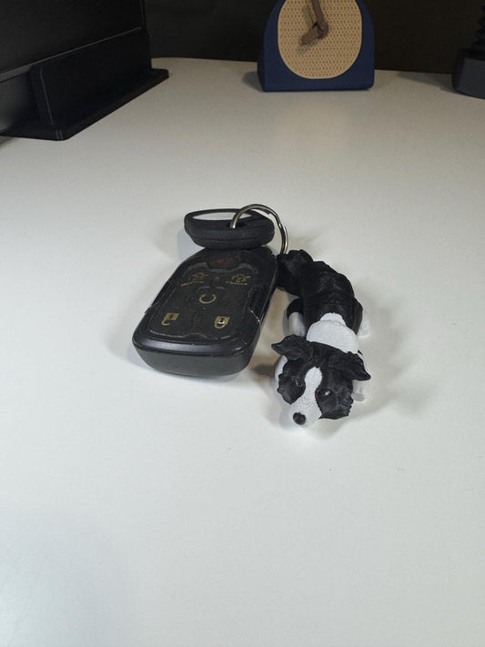 Border Collie, Flexi Keychain