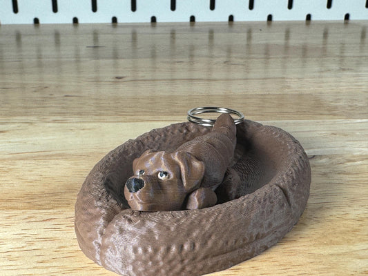 Red Labrador, Flexi Keychain