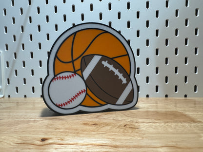 Sign - Sports Balls - Custom Order Only
