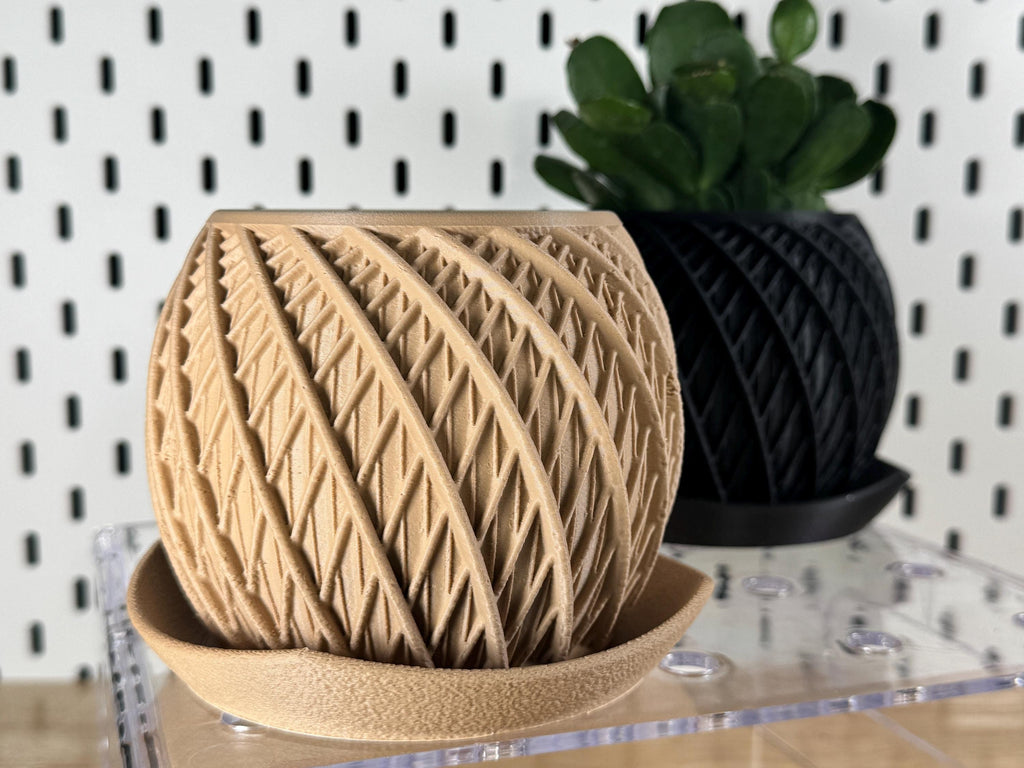 Planter, Swirling Spiral -  Vortex profile
