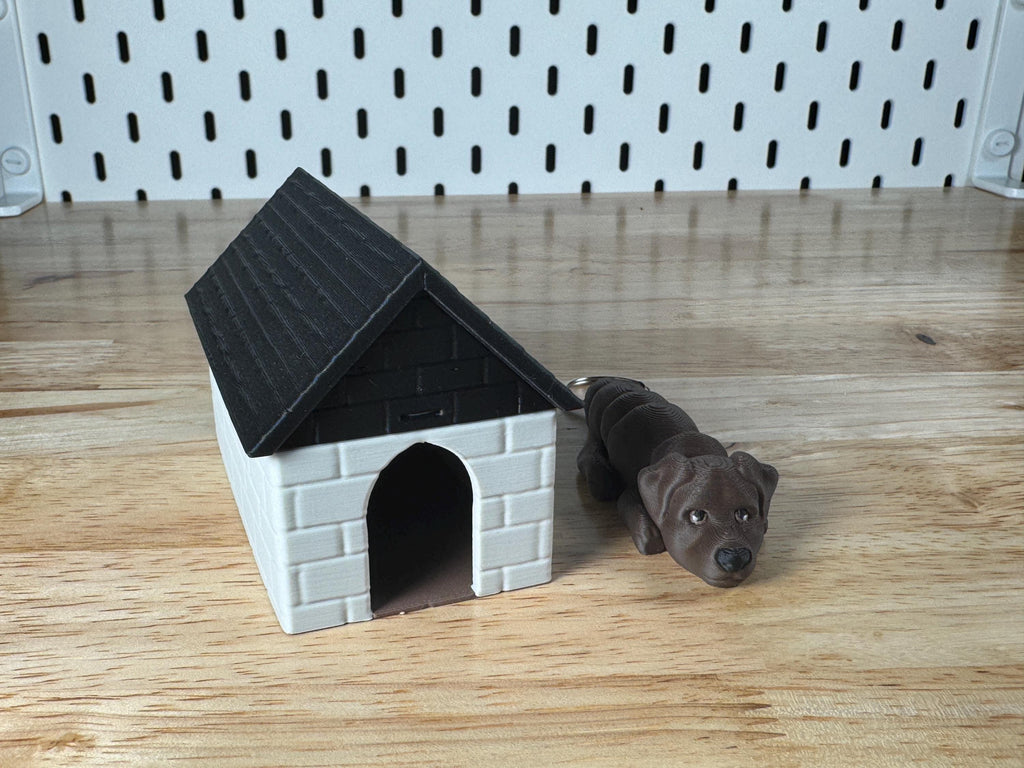 Chocolate Labrador, Flexi Keychain
