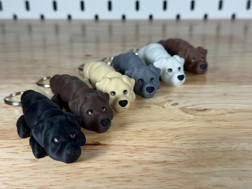 Labrador Bundle, 6 Flexi Keychains