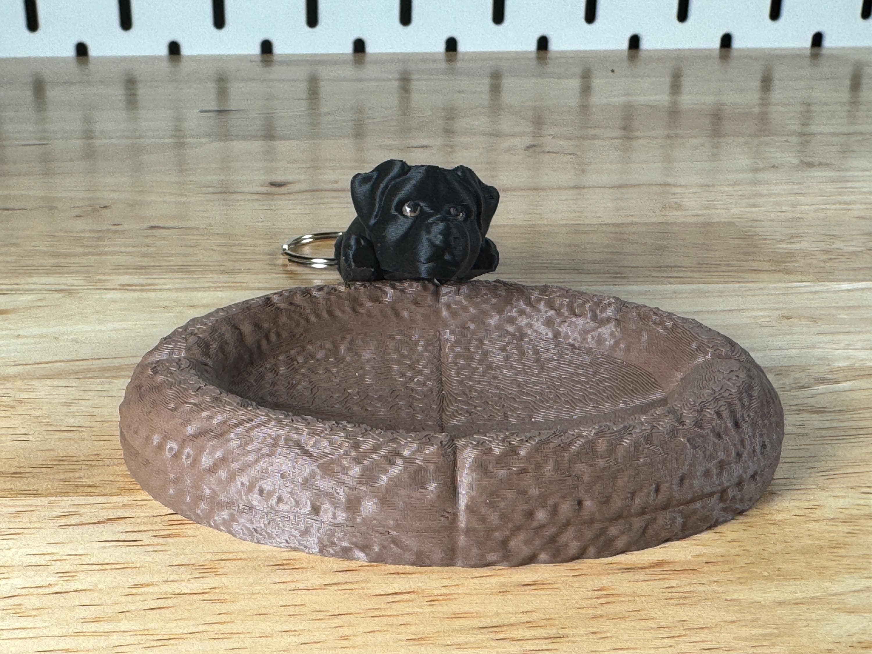 Black Labrador, Flexi Keychain