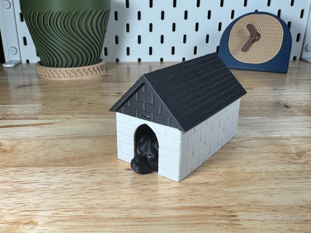 Black Labrador, Flexi Keychain