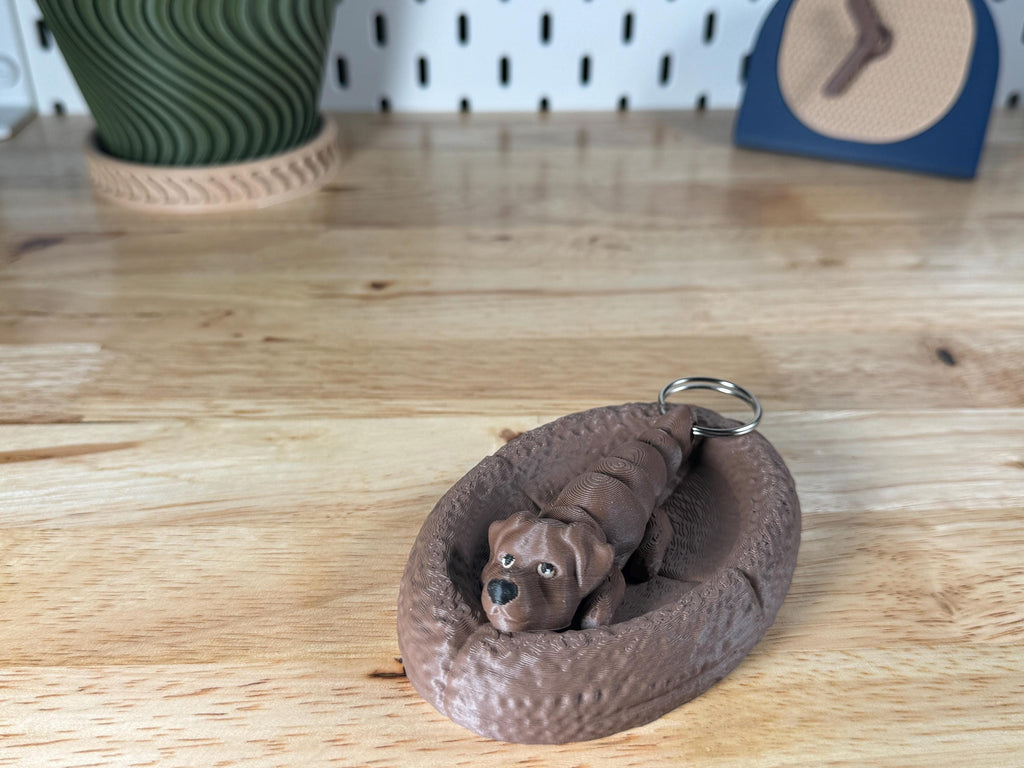 Red Labrador, Flexi Keychain