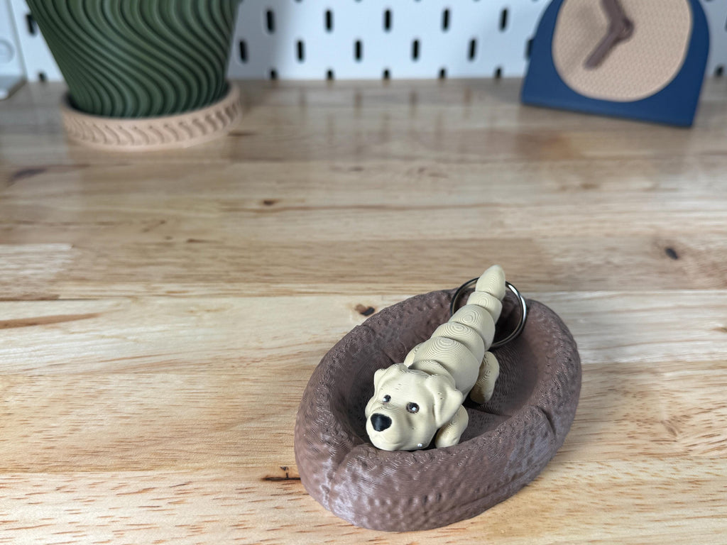 Yellow Labrador - Flexi Keychain